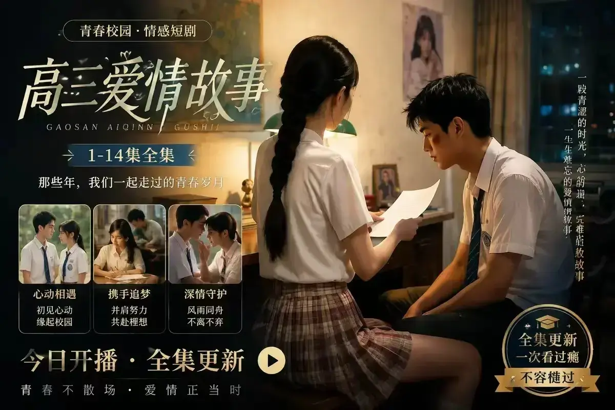 B中爱情故事AI校园短剧未删减完整版 - 4KHDR画质百度网盘在线观看 - 高清秒存每集都戳心